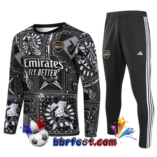 Survetement Foot Arsenal Noir 2024/2025