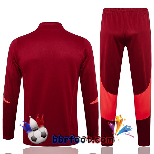 Survetement Foot - Veste Manchester United Rouge 2024/2025
