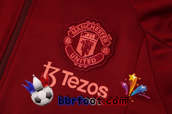 Survetement Foot - Veste Manchester United Rouge 2024/2025