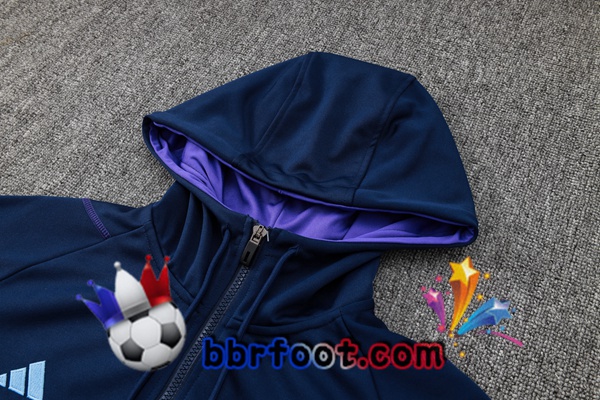 Survetement Foot - Sweat A Capuche Argentine Bleu Royal 2024/2025