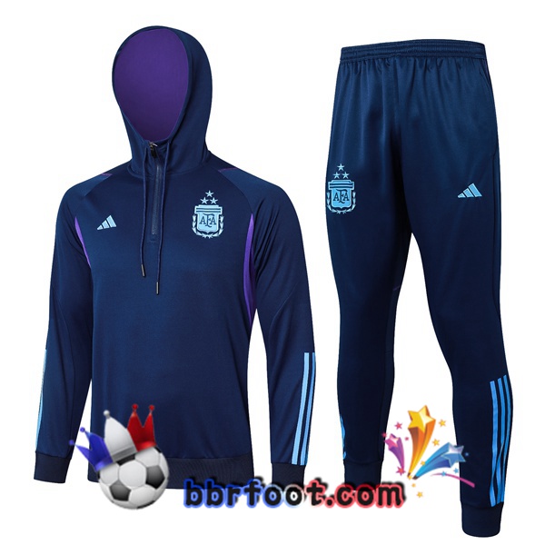 Survetement Foot - Sweat A Capuche Argentine Bleu Royal 2024/2025