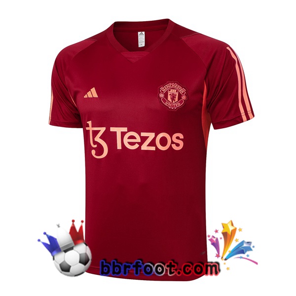 Training T-Shirts Manchester United Rouge 2024/2025