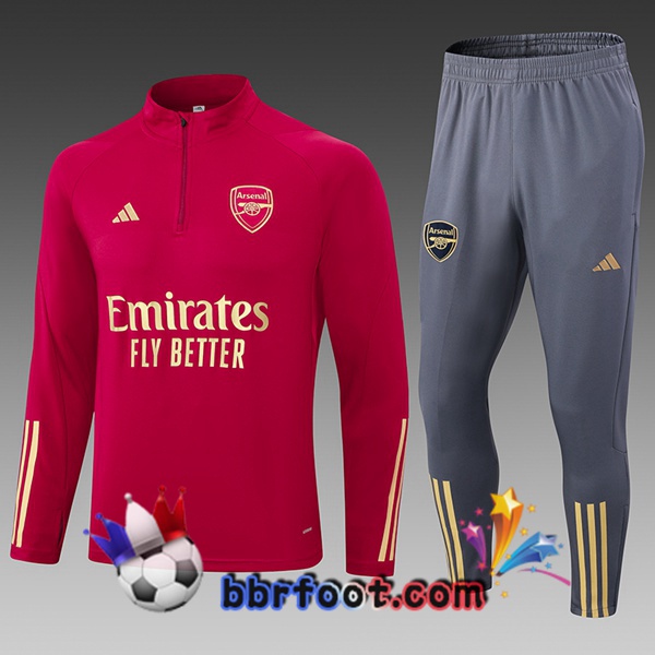 Survetement Foot Arsenal Enfant Rouge 2024/2025