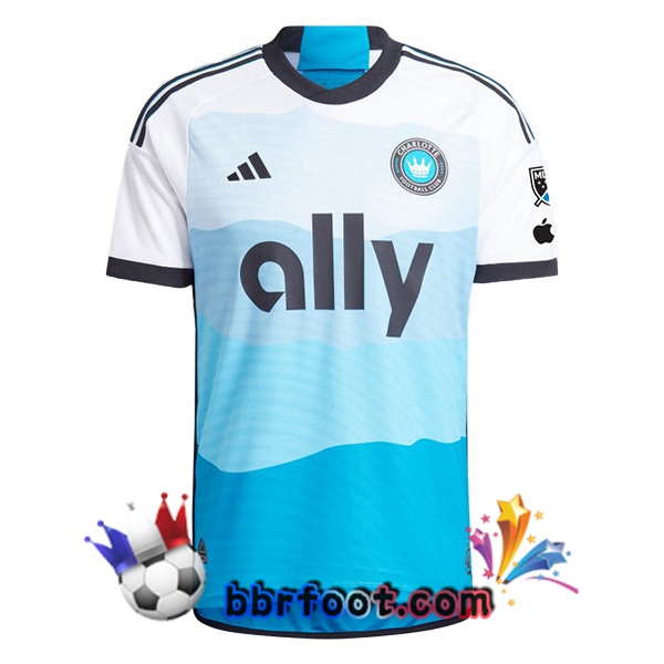 Maillot Foot Charlotte FC Domicile Bleu Blanc 2024/2025