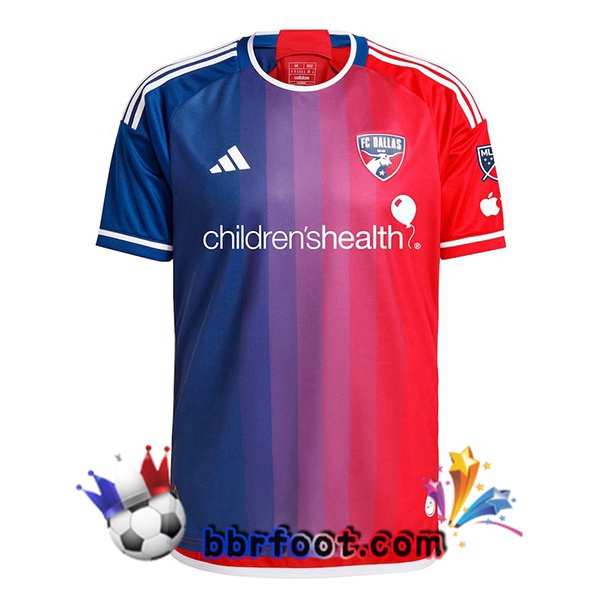 Maillot Foot FC Dallas Domicile Rouge Bleu 2024/2025