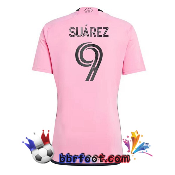 Maillot Foot Inter Miami CF (Suárez 9) Domicile Rose 2024/2025