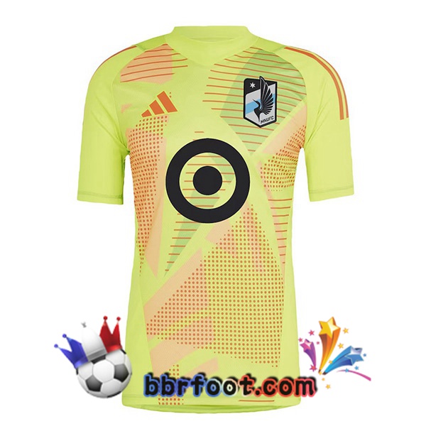 Maillot Foot Minnesota United Gardien de but Jaune 2024/2025