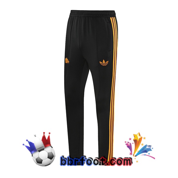 Pantalon Foot AS Roma Noir 2024/2025