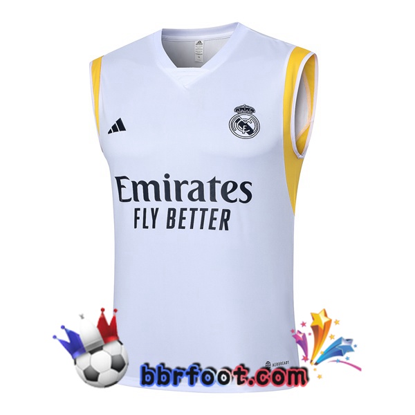 Gilet Foot Real Madrid Blanc 2024/2025