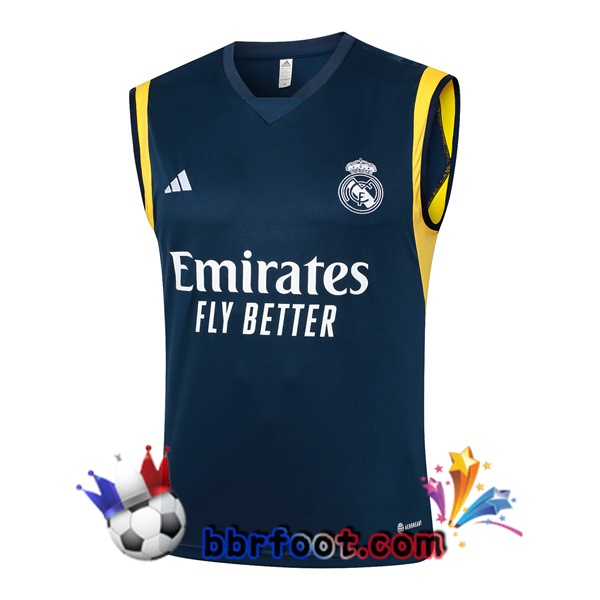 Gilet Foot Real Madrid Bleu Royal 2024/2025