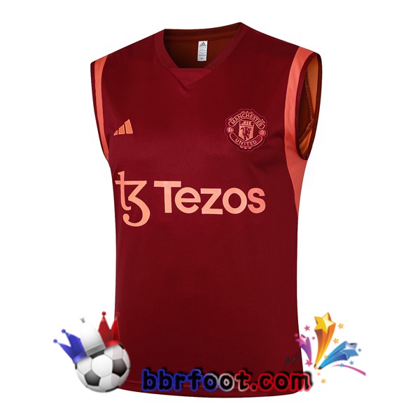 Gilet Foot Manchester United Rouge 2024/2025