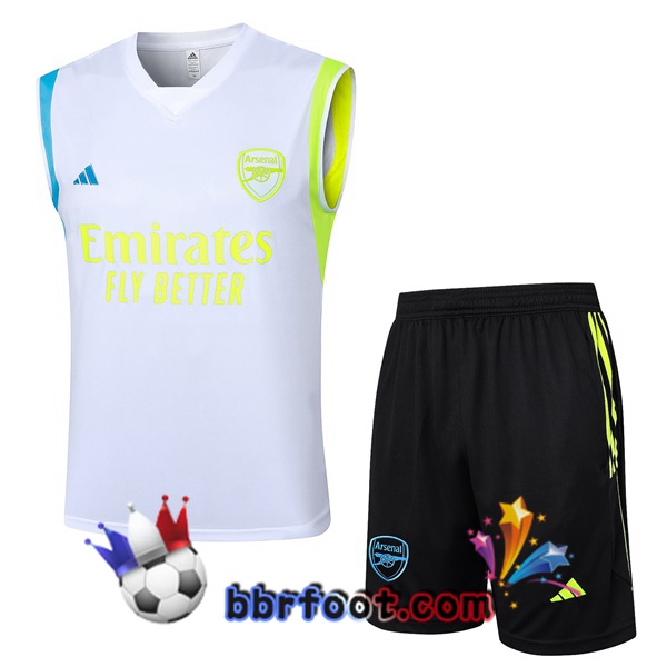 Gilet Foot Arsenal + Shorts Blanc 2024/2025