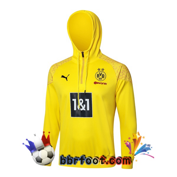 Sweat A Capuche Dortmund BVB Jaune 2024/2025