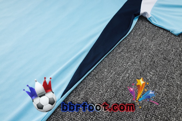 Ensemble Training T-Shirts Manchester City + Pantalon Bleu 2024/2025