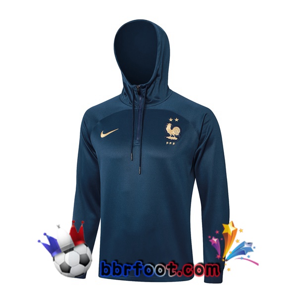 Sweat A Capuche France Bleu Royal 2024/2025