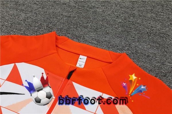 Survetement Foot Inter Milan Blanc Orange 2024/2025