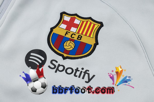 Survetement Foot - Coupe Vent FC Barcelone Blanc 2024/2025