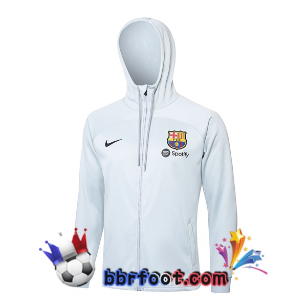 Coupe Vent FC Barcelone Blanc 2024/2025