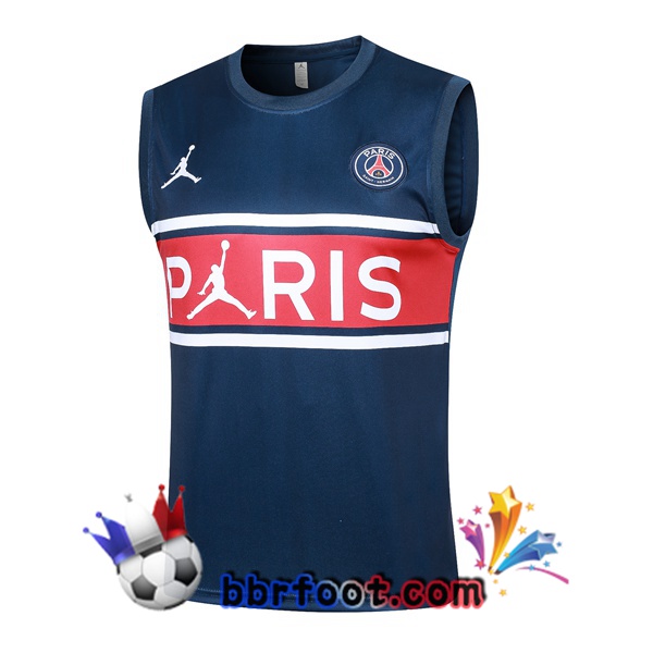 Gilet Foot Paris PSG Bleu Royal 2024/2025