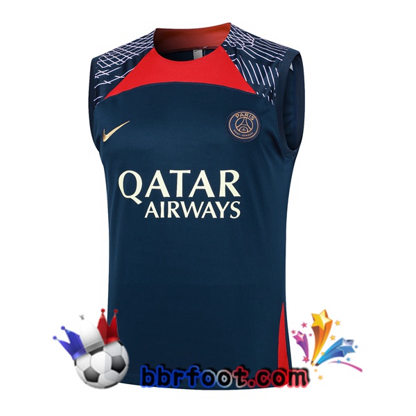 Gilet Foot Paris PSG Bleu Royal 2024/2025