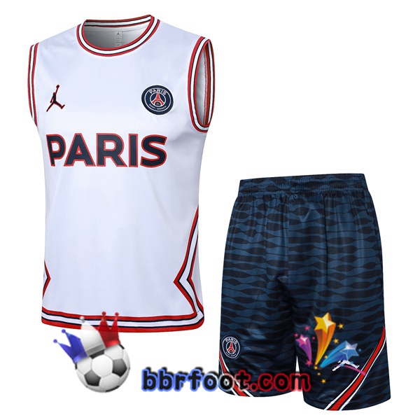 Gilet Foot Paris PSG + Shorts Blanc 2024/2025