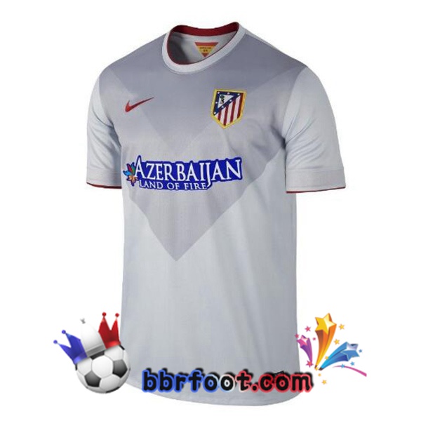 Maillot Foot Atletico Madrid Retro Exterieur Gris 2014-2015