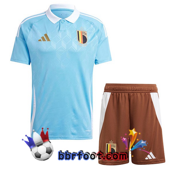 Maillots Equipe De Belgique Enfant Exterieur Bleu 2024/2025