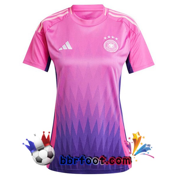 Maillots Equipe De Allemagne Femme Exterieur Rose Pourpre 2024/2025