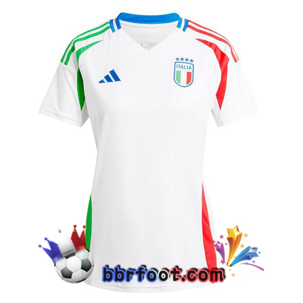 Maillots Equipe De Italie Femme Exterieur Blanc 2024/2025