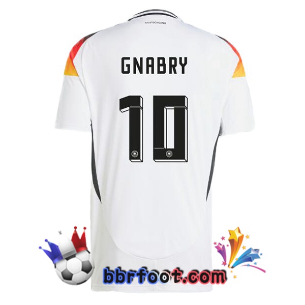 Maillots Equipe De Allemagne (GNABRY 10) Domicile Blanc 2024/2025