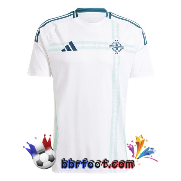 Maillots Equipe De Irlande Du Nord Exterieur Blanc 2024/2025