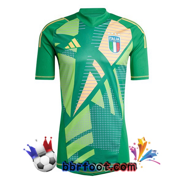 Maillots Equipe De Italie Gardien de but Vert 2024/2025