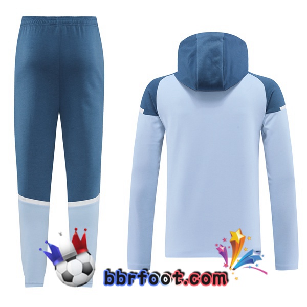 Survetement Foot - Sweat A Capuche Manchester City Bleu 2024/2025