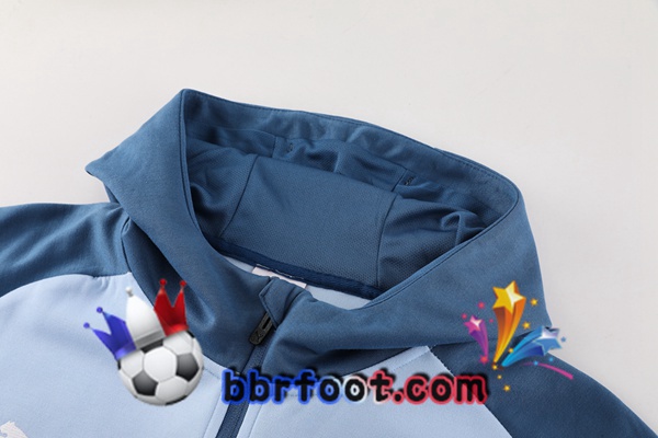 Survetement Foot - Sweat A Capuche Manchester City Bleu 2024/2025