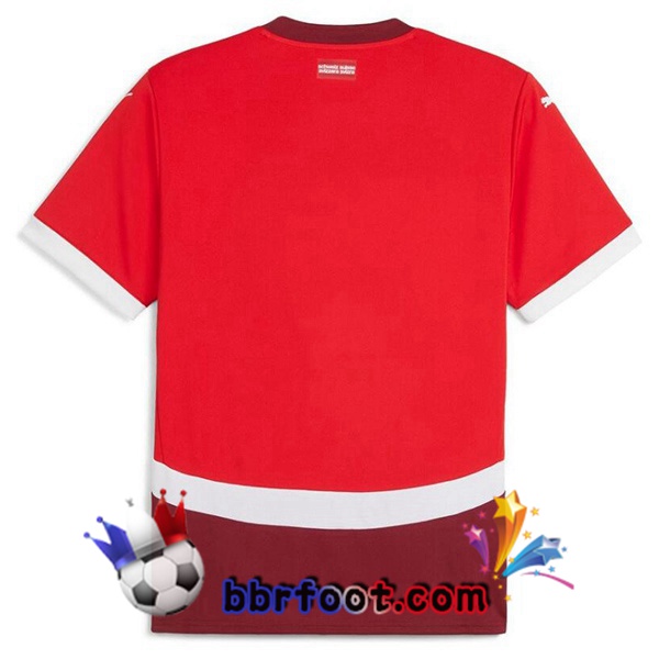 Maillots Equipe De Suisse Domicile Rouge 2024/2025
