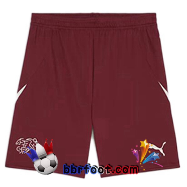 Short Foot Suisse Domicile Rouge 2024/2025