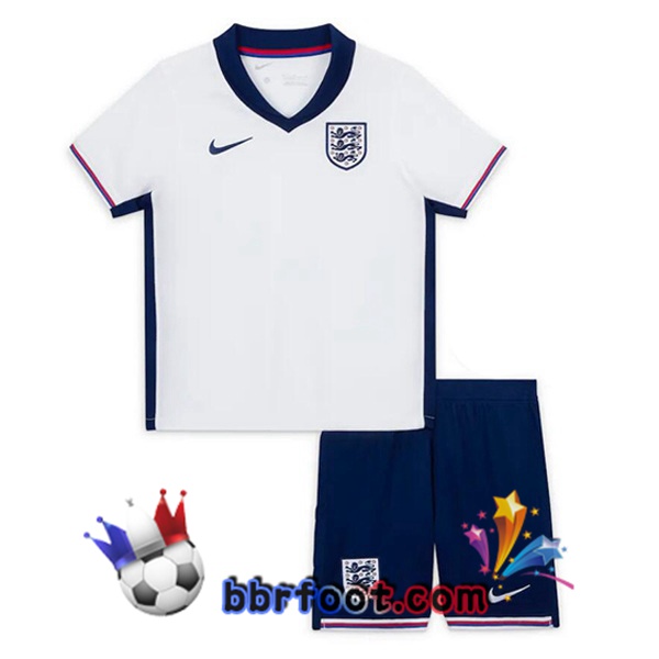 Maillots Equipe De Angleterre Enfant Domicile Blanc 2024/2025