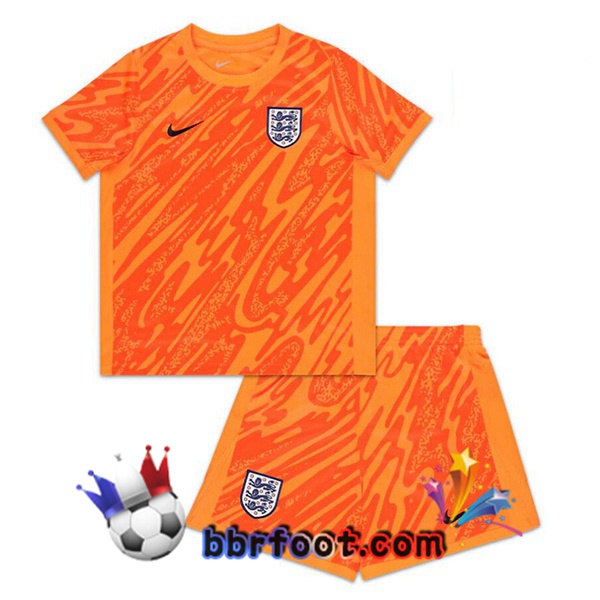 Maillots Equipe De Angleterre Enfant Gardien de but Orange 2024/2025