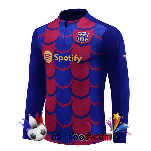 Sweatshirts Homme FC Barcelone Bleu Rouge 2024/2025