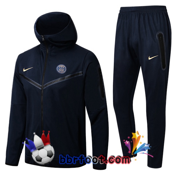 Survetement Foot - Coupe Vent Paris PSG Bleu Royal 2024/2025