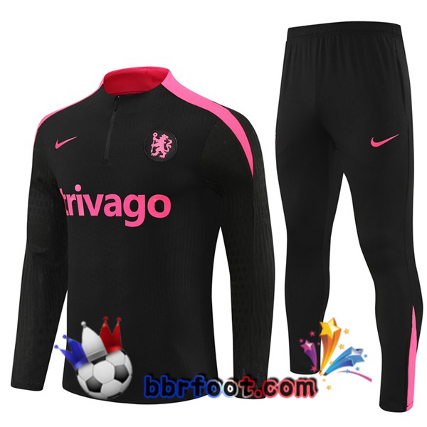 Survetement Foot FC Chelsea Noir 2024/2025
