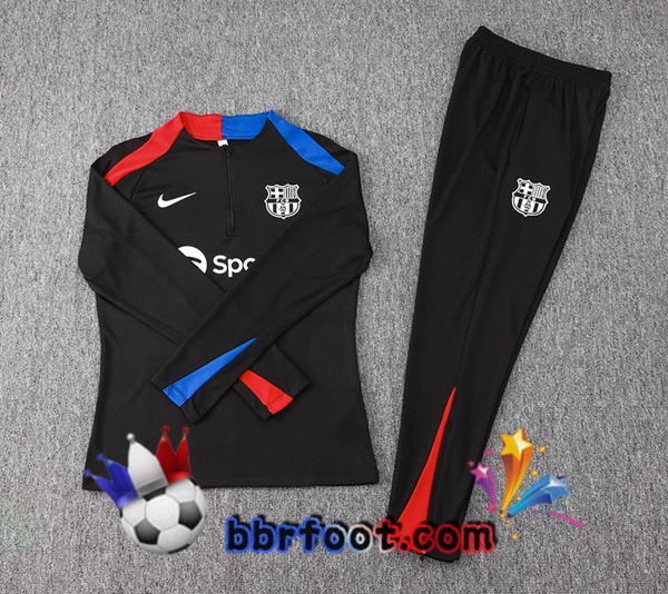 Survetement Foot FC Barcelone Noir 2024/2025