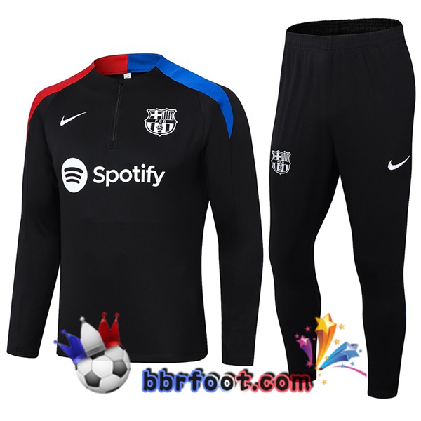 Survetement Foot FC Barcelone Noir 2024/2025