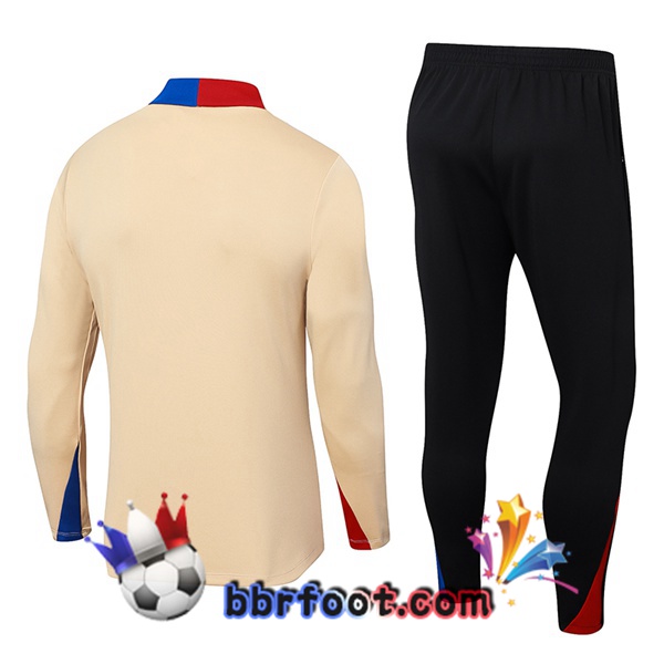 Survetement Foot FC Barcelone Jaune 2024/2025