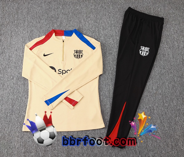 Survetement Foot FC Barcelone Jaune 2024/2025