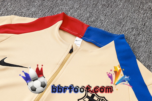 Survetement Foot FC Barcelone Jaune 2024/2025