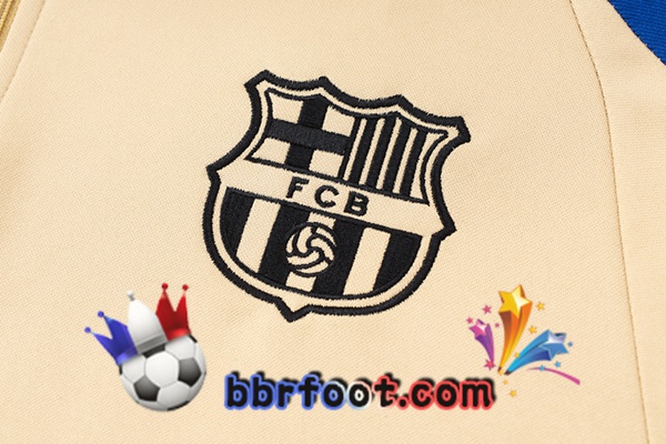 Survetement Foot FC Barcelone Jaune 2024/2025