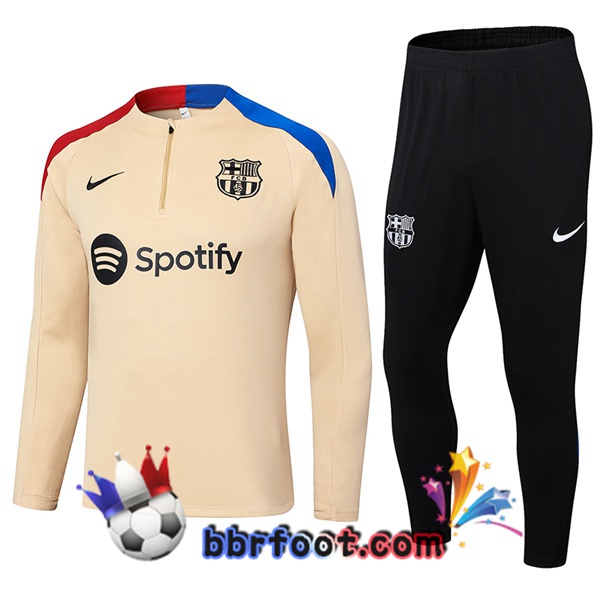 Survetement Foot FC Barcelone Jaune 2024/2025
