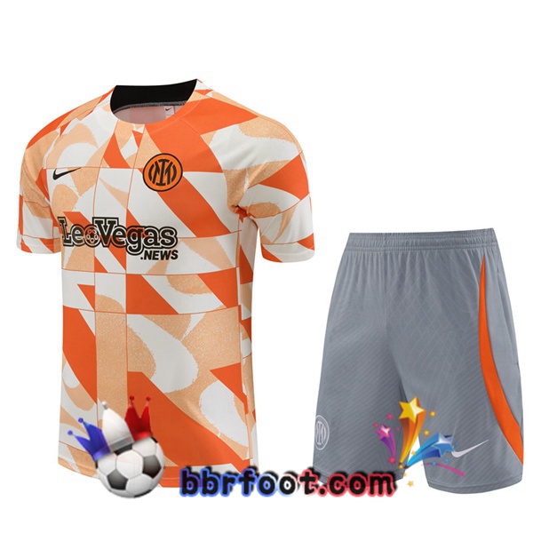 Ensemble Training T-Shirts Inter Milan + Shorts Orange 2024/2025