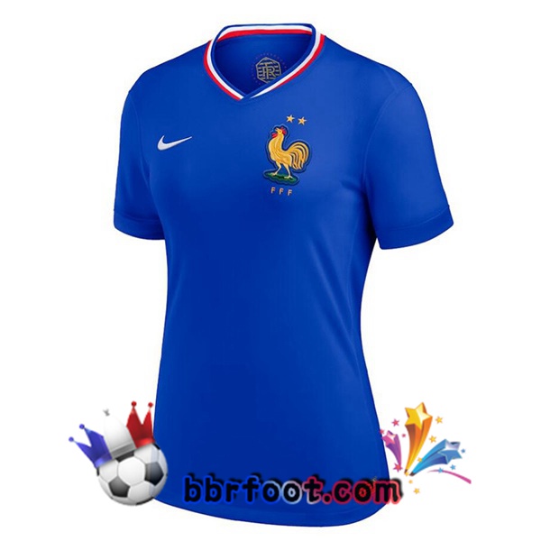 Maillots Equipe De France Femme Domicile Bleu 2024/2025